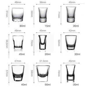 Wine Glasses S Glass Drinkware Small Size Cups Transparent One Beaker Dispenser Capacity Liquor Set Baijiu Cup Wholesale Tools