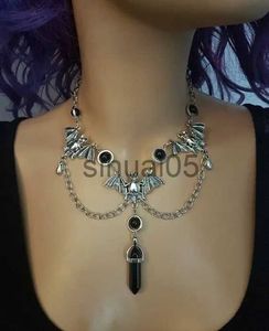 Hänge halsband gotiska bat halsband halloween halsband vampyr bat halsband gotiska smycken klassisk goth viktoriansk halsband x1009