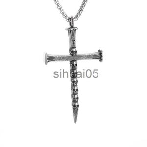 Anhänger Halsketten Herren Christian Karfreitag Schädel Kreuz Anhänger Halskette Glücksbringer Gothic Schmuck Geschenk Zubehör x1009