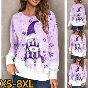 Kadın Hoodies Sonbahar Kış Mürettebatı Boyun Noel Sweatshirt zarafeti kazak moda kazak gevşek tişört tasarımı baskı üstleri