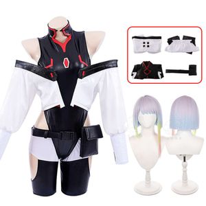 Anime Lucy Cosplay Costume Women Sexy Bodysuit Jumpsuits Jacket Wig Full Suit Halloween Party Costumes for Womencosplay