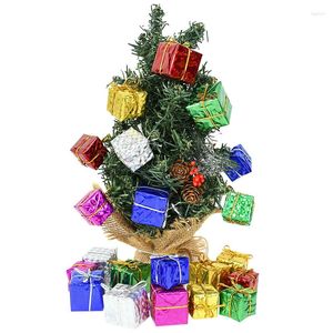 Decorações de Natal 36pcs Decoração de árvore Mini Caixa de presente Pingente Ornamento Decoração de Natal para festa em casa Navidad 2023 Ano Noel