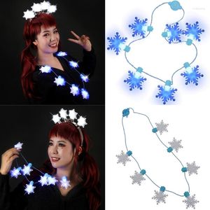 Chains Battery Operated Holiday Necklace LED Light Up Christmas Party