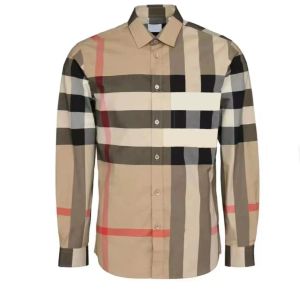 23SS Designer Mens Dress Shirt Casual Slim Silk T-shirt Långärmad avslappnad affärskläder Plaid Men Asian Szie 3XL 789600261