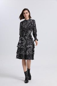 Röcke AS Fashion Woman Paisley Print Top Cover Knierock Sets Baumwollweiche und Anti-Faltstoff-Kleidung