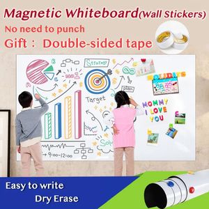 Whiteboards magnetiska vägg klistermärken whiteboard torrt radervit bräde för hemskolan anslagstavla kalender veckoplan storlek 420*900mm 231009