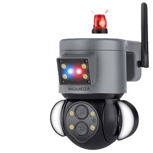 INQMEGA Wireless WIFI PTZ Camera Tuya 3MP 8X ZOOM Security Camera with Anti-theft Siren Alarm Smart Life CCTV Video Outdoor Cam