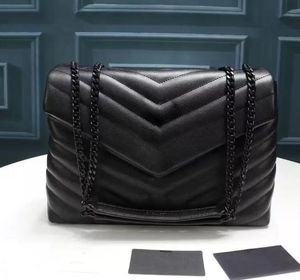 TOP-QUALITÄT LOULOU FASHION DAMEN Luxus-Designer-Taschen aus echtem Leder Handtaschen Messenger-Umhängetasche mit Kettenumhängetasche Totes Wallet