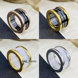 fashion luxury Ceramic Designer Rings Ring Brand White Black Copy Production Jewelry Silver Gold Never Fade Jewelry Premium Accessories Exclusive with Embossed St