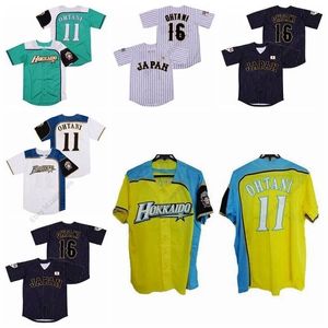 Japonia #16 Shohei Ohtani #11 Jersey Hokkaido Nippon Ham Fighters