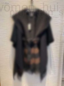 Women's Wool & Blends designer New Tassel Cape Coat 984J HSE0