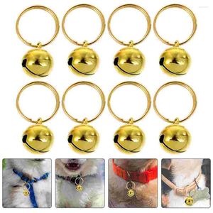 Köpek yakaları 10 PCS Pet Bell Sezatları Narin Küçük Çan El Sanatları Paslanmaz Çelik Asma Süsleme El İşaret Scraft Festival DIY