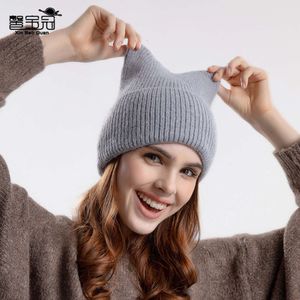 9915 Autumn Winter Ear Ochrona na dzianina i ciepły zimny wełniany kapelusz mody koreański
