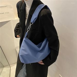 Taille Taschen Umhängetasche für Frauen Handtasche Nylon Shopper Mädchen Kette Abnehmbarer Verstellbarer Riemen Messenger Schultertasche
