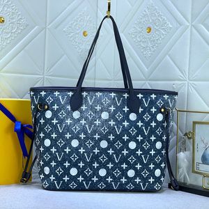 MM Designer Bag Luxury Tote Shoulder Bag Handväskor Totes Denim Women Leather Purse Crossbody Stor shoppingväska Beach Card Holder Flower Lady Mirror Quality Handbag