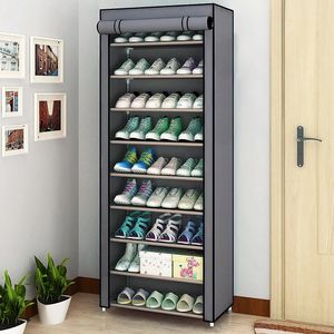 Storage Holders Racks Multilayer Shoe Cabinet Vertical Space Saving Nonwoven Shoes Shelf Organizer Simple Combination Stand Holder Entryway Shoe Rack 231007