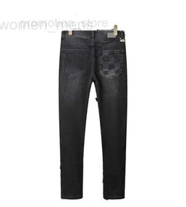 Mäns jeans designer designer 2023 män kvinnor pant broderi jacquard jeans vår sommar casual byxor blå svart nwbh y6a7