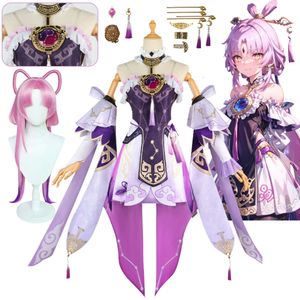 Anime Game Fu Xuan Cosplay Honkai Star Rail Cosplay Costume Wig Honkai Cosplay Fuxuan Halloween Party Costume for Women Girlscosplay