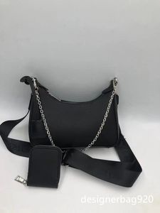 Akşam çantası marka sling çantası hobo 3 in 1 yeniden baskı crossbody tasarımcı çanta pochette çanta crossbody naylon kayış klasik çantalar el çantaları lüks çantalar zip bayan çanta