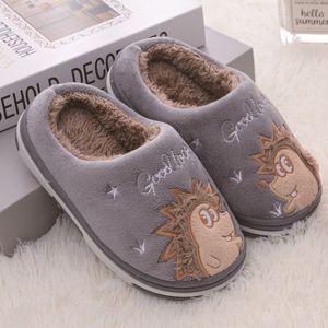 Slipper Mode Kleinkind Junge Hausschuhe Winter Warme Schuhe Casual Home Gear Babyartikel Anti-Rutsch-Sohle Slipper Cartoon Igel Kinderschuhe 231007