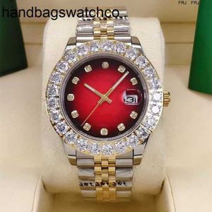 Rolaxs Titta på Diamond Fashion Full Automatic Mechanical Size 43mm Vacker pärlor Sapphire Mirror Waterproof Function Män som en present FrJ FJJ