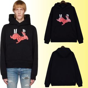 Örümcek Kapşonlu Hoodies Designer Erkek Hoodie Kadınlar Tavşan Desen Giyim 2023 High Street Marka En İyi Versiyon 500g Ağırlık Pamuk Malzeme Toptan 2 Parça% 10 İndirim