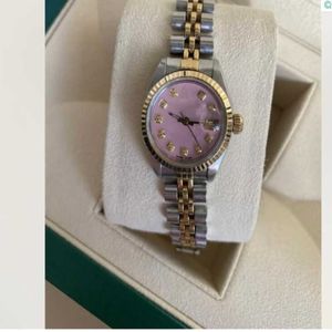 Męskie zegarki Rolx Ruch Clean 278383 Lady Women Diamond 31 mm średnia wielkość 178383 178384 278285 Silver Shell Dial Automatyczny zegarek2906868 x