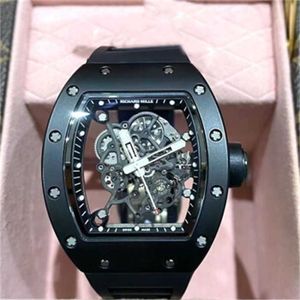 Richarmill Tourbillon Watches Automatic Mechanical Wristwatches mens watch Mens Series Ceramic Manual Machinery 499 x 427mm Mens Watch RM055 White Ceramic B WNRQU