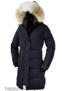 Gänsedaunenmantel Damen Winterjacke Echter Wolfspelzkragen Kapuze Outdoor Warme und winddichte Mäntel mit abnehmbarer Kappe Damenparka Xs-3xl87gz