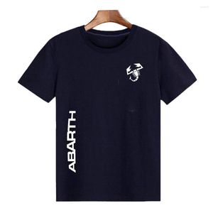 Erkek Tişörtleri Unisex Abarth Özel Pamuk Baskı T-Shirt Erkekler Yaz Boş Boş Moda Günlük rahat erkek marka giyim