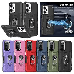 Kickstand Heavy Duty stoßfeste Handyhüllen für Redmi Note 12 Pro 9 10 11 Xiaomi 11T Lite Armor Rugger Magnetic Car Mount Phone Case Shell