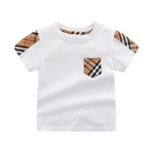 Kids Fashion T Shirts New Arrival Short Sleeve Tees Tops Boys Girls Children Casual Letter Printed With Bear Pattern T-Shirts Plover Drop De