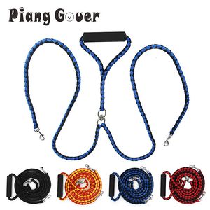 Cat Collars Leads Pet Dog Leash Walking Lead Traction Rope for Two Dogs Collar Leading Puppy Leashes Cats Supplies 231009