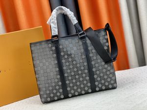 2023 Torba designerska tydzień TOTE Torebka Tekska komputerowa torba na ramię w torbie Straddle High End Messenger Macassar o wysokiej pojemności torba Straddle M45733