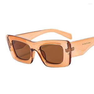 Sonnenbrillenrahmen 2023 Y2K für Männer Frauen Trendy Sonnenbrille Goggle Mann Marke Designer Square Shades Weibliche Brillen Oculos