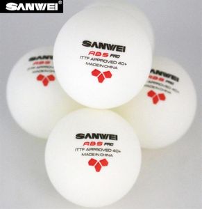 12 Balls Sanwei 3star ABS 40 Pro 2018 Yeni Masa Tenis Top ITTF Onaylı Yeni Malzeme Plastik Ping Pong Topları C1904150128404233674