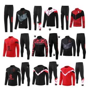 Ibrahimovic Piatek Kaka AC Soccer Training Sacka Jacket Maillot de Foot Calhanoglu Milan Football Tracksuit Adult Kidst Sursetement