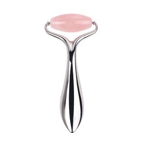 3D Mass Massage Roller Crystal Rose Quartz Лицевой кальм