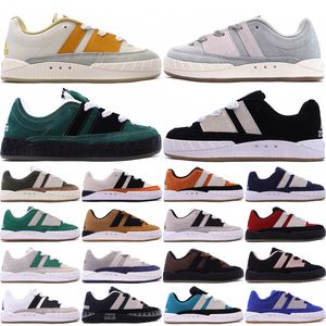 Original adimatic låga män kvinnor casual skor jamal smith människa gjorde ynuk grön kärna svart gummi kristall vit platt utomhus sneakers storlek 36-45