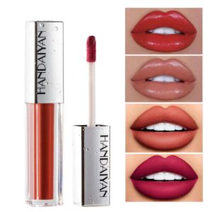 HANDAIYAN Velvet Matte Lip Gloss Moisturizer Lipgloss 3D Plumper Lip Tint Glaze Long Lasting Liquid Lipstick Waterproof Makeup