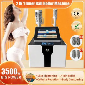 2 IN 1 Inner Ball Roller Slimming Machine Ems Ultrasonic RF Roller Pain Relief Fat Burning Body Slimming Cellulite Reduction Machine