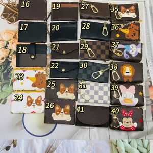 Designer Bags Womens Coin Purses Brown Letter Dog Rabbit Short Wallets Card Bags Brand White Letter Lion Bear Zippy Wallets Cute Ladies Purses Clutch Bag Pocket