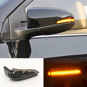 2 peças para toyota corolla camry prius vios yaris venza avalon altis led dinâmico sinal de volta luz espelho lateral iluminação