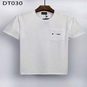 DSQ Phantom Turtle Men's T-shirts Mens Designer T Shirts Black White Back Cool T-shirt Men Summer Italian Fashion Casual Stre2526