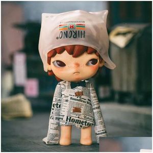 Scatola cieca Kawaii Hirono Little Mischief Serie Figura Modello Bambole Figurine Action Figure Ornamenti Ragazze Regalo Decorativo Co Drop Delivery