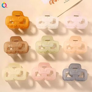 Candy Color Matte Acetate Hair Claw Clip for Women Girls Mini Hair Clips Chic Hairclip Barrettes Crab Hairpins Clamp Hårtillbehör