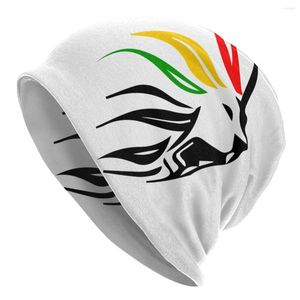 Berretti Cool Rasta Lion Of Judah Art Dreadlock Rastafari Caps Goth Unisex Outdoor Skullies Berretti Cappello caldo a doppio uso Cofano lavorato a maglia