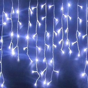 Juldekorationer 3.5 m år Julkransar LED String Light Christmas Light for Garden Party Wedding Curtain Decoration Warm White Blue 231009