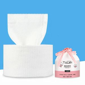 Tissue 200g Disposable Cotton Face Clean Face Towel Soft Skin Care Wipes Makeup Cleaning Wash Cloth Roll Cotton Tissue 20x20cm 231007