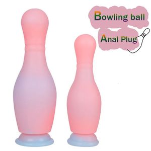 Vuxna leksaker enorma bowling boll rumpa plugg analsex leksaker för män kvinnor anal dilator mjuk silikon anal plugg rumpa stor dildo bdsm sexiga verktyg 231010